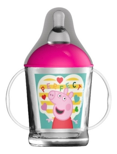 Vaso Con Asas Y Tetina Peppa Pig Disney Licencia Oficial