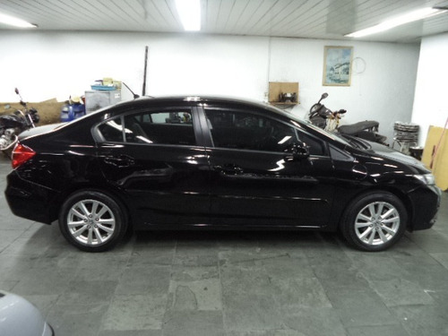 Honda Civic Lxs 1.8 16v Flex Autom Completo Couro 2014 Preto