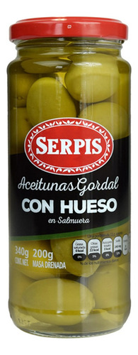 Aceitunas Serpis Gordal con Hueso 340g