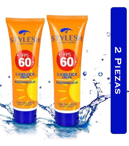 Protectores Solares 60fps / 100gr. Stylesh  2 Pack
