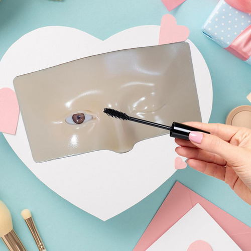 Práctica De Maquillaje De Ojos Cara De Silicona Para