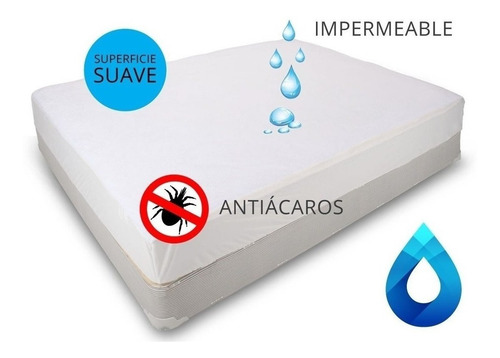 Protector Cubre Colchón Sabana Impermeable 2 Plazas