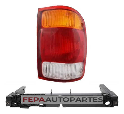 Mica Faro Giro Trasero Ford Ranger 98/00 Tricolor Cab Doble