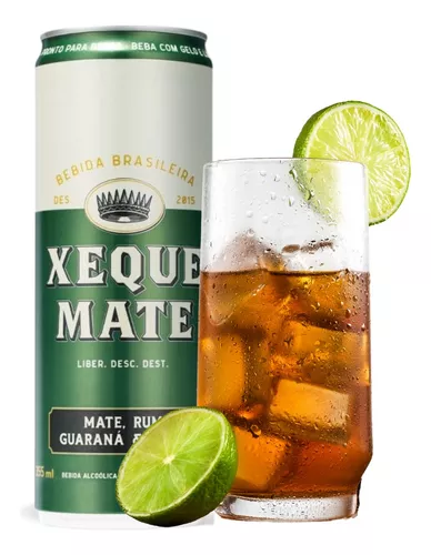 Bebida Xeque Mate.rum Limão Mate E Guaraná. 12latas De 355ml