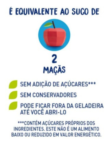 Suco Maçã Natural One Ambiente Kit Com 6 Un 180ml Gamer