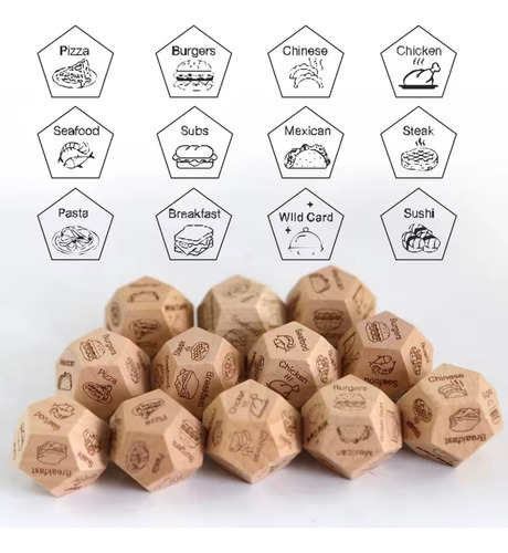 Dado Tomar Decisiones Dado Para Elegir Qué Comer Dado Comida Café