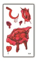 Comprar Tatuaje Temporal Halloween Cosplay Disfraz - Herida - 4f