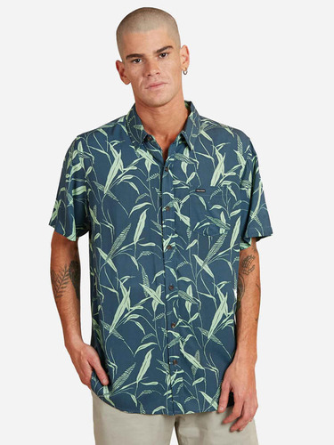 Camisa Viber Visions Short Sleeve Shirt Multicolor Volcom