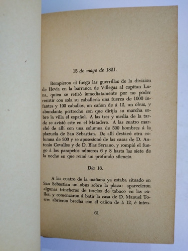 Memorias De Lo Acontecido En Cordoba 1960 Independencia Vera (Usado)