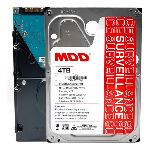 Disco Duro Interno De Vigilancia Mdd (mdd4tsata6472dvr) 4tb