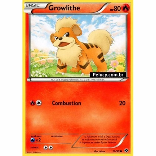 Growlithe - Pokémon Fogo Comum 11/99 - Bw Próximos Destinos