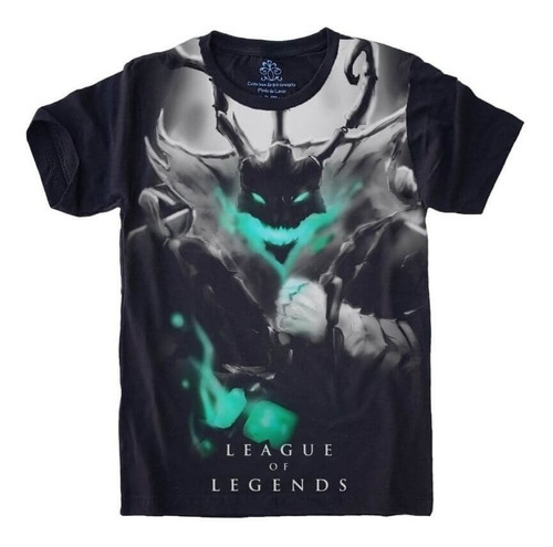 Camiseta Geek Adulto Plus Size Thresh League Of Legends