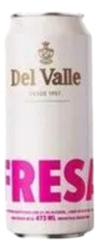 Fresa Fizz Del Valle Lata De 473ml, Pack 12u