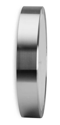 Reloj Pared Metal Siklos Gc1201 30cm Silencioso Blanco Plateado