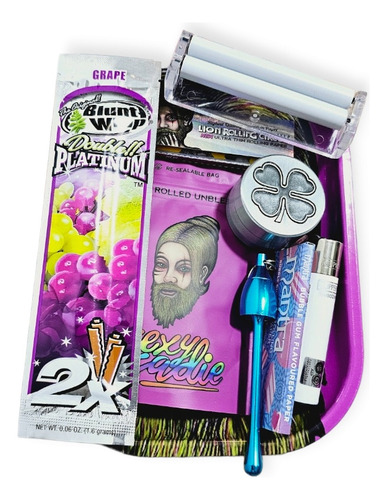 Kit Regalo Grinder Pre Rolled Maqui Blunt Pipa Papeles Promo