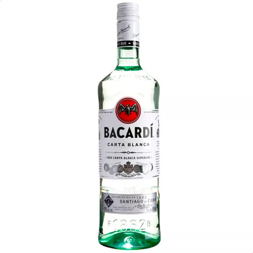 Ron Bacardi Blanco De 980ml