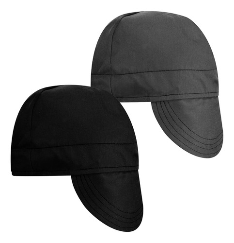 Gorras Para Soldador Janmercy, Talle Unico, Negro Y Gris