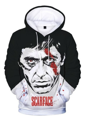 Sudadera Con Capucha Con Estampado 3d De La Película Scarfac