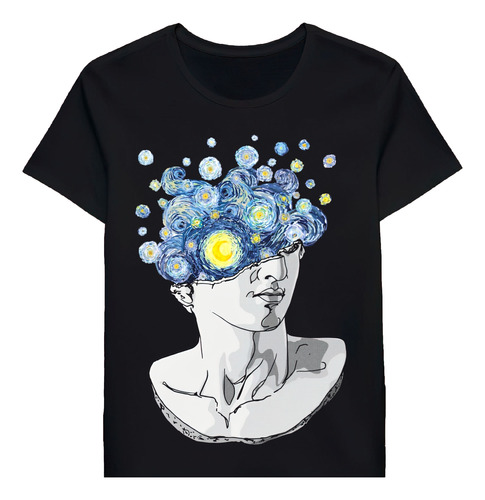 Remera Van Gogh Starry Night Aesthetic Michelangelo 70829325