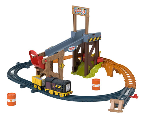 Thomas & Friends Pista Motorizada De Construcción Diesel Multicolor
