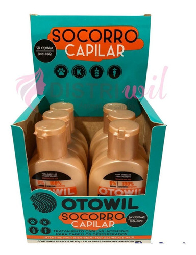 Otowil Socorro Capilar Reparador Sin Enjuague Vegano 60g