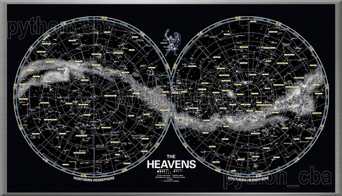 Cuadro Constelaciones Mapa Estelar Mapa Estrellas