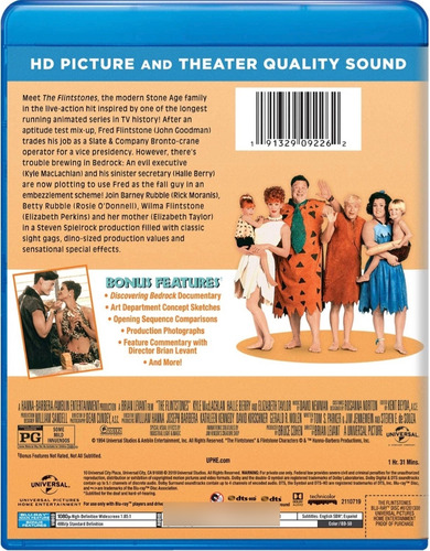Los Picapiedra La Película Bluray Importado Flintstones