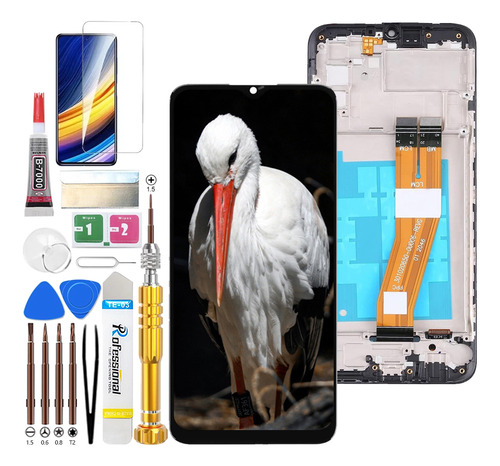 Jkpkj Pantalla Lcd Para Samsung A02s A025 A025u A025t A025g A025r4 A025f A025m A025v Con Marco