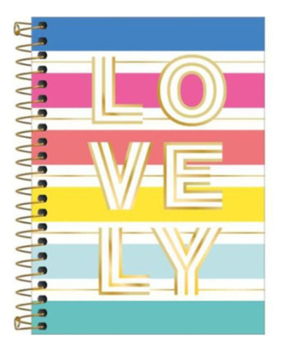 Caderno Espiral Capa Dura Soho 1m 80 Folhas - Lovely