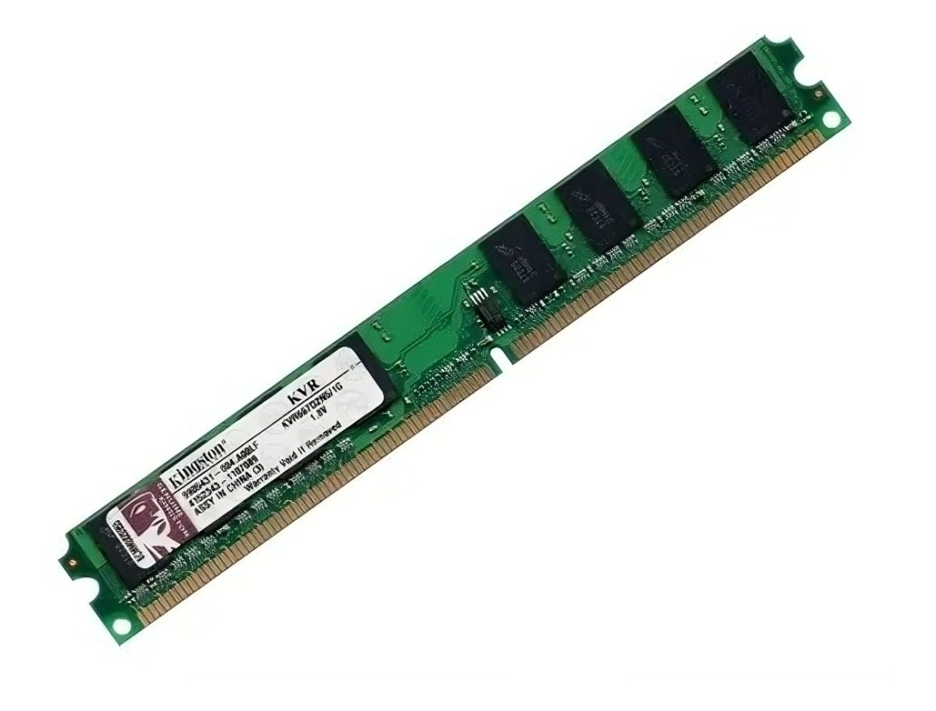 Memória RAM ValueRAM color verde  2GB 1 Kingston KVR800D2N6/2G