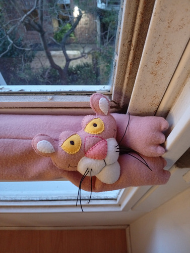 Tapa Viento Burlete Para Puerta/ Ventana Rosa Pantera