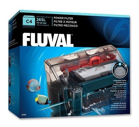 Filtro Externo Mochila Cascada Fluval C4 Acuarios 900 L/h