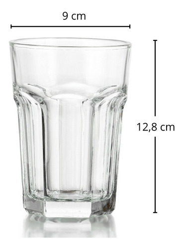 Imagen 2 de 5 de Vaso Vidrio Refresco Tragos - New York - 400 Ml - X 12 Uni.