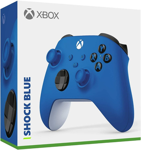 Imagen 3 de 4 de Control Xbox One Shock Blue Series X / S Joystick 2020 Nuevo