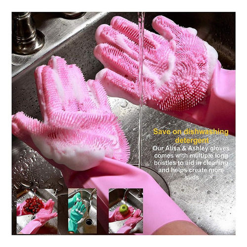 Guantes De Esponja De Limpieza De Lavavajillas Mágicas De De