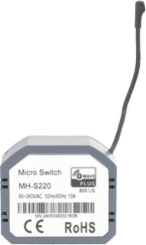 (zwave) Micro Modulo On Off , Para 1 Circuito, Doble Control