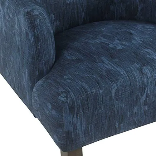 Homepop Meredith Dining Accent Chair Blue Demask MercadoLibre