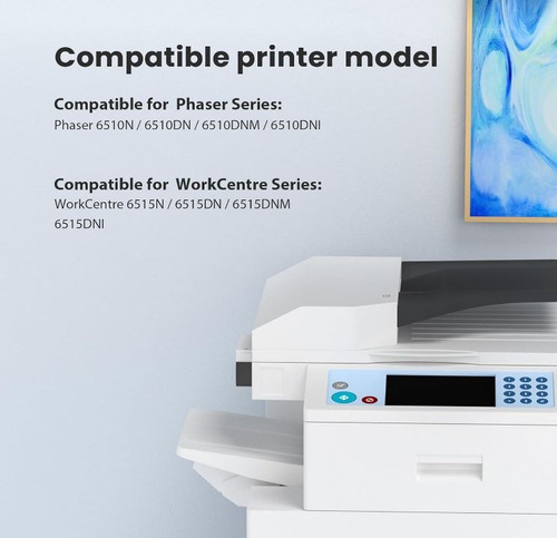 Kit 4 Toner Compatible Xer Phaser 6510 / 6515 106r03488