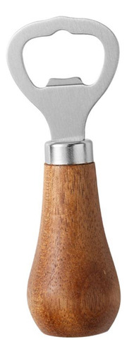 Abridor De Botellas De Cerveza Con Mango De Madera,