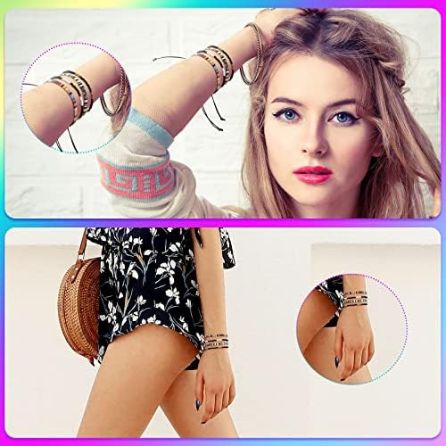 6 Piezas Pulsera De Tobillo Ajustable Boho Surfer Pulsera De
