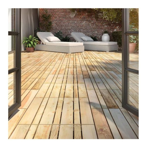 Imagen 5 de 9 de Combo X 8 Baldosas Deck Eucalipto 60 Cm X 60 Cm - Maderwil