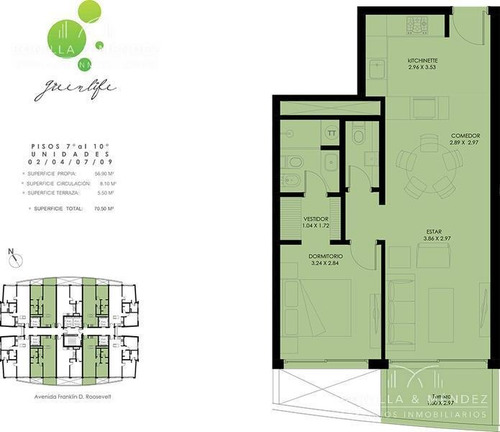 Greenlife, 2 Dormitorios, 3 Baños, Imponente Vista