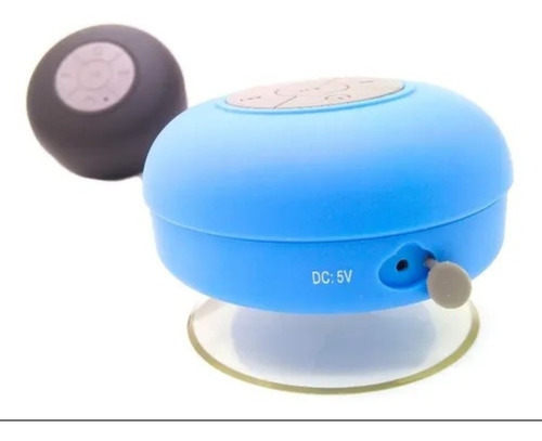 Mini Caixa De Som Pequena De Banheiro Portátil Com Bluetooth Cor Preto