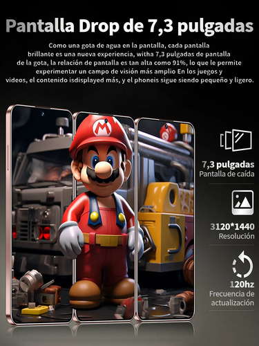 El Teléfono Más Vendido En 2025 P70 Ultra Dual Sim Smartphone 16gb Ram 512gb Rom Android Phone Support Red 5g Internet Súper Rápido Celulares 8000mah Marrón