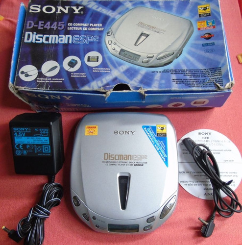 Discman Sony Cd Player Reproductor Compactera D-e445 Walkman