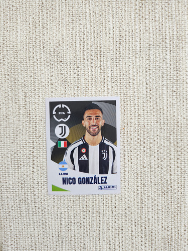 Figurita Nicolas Gonzalez Album Mundial De Clubes 2025 Nico Gonzalez Nico Gonzalez
