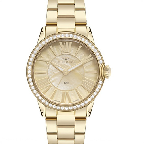 Relogio Technos Feminino St.moritz Dourado 2035myv 1x