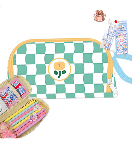 Estuche Organizar Lapices Papeleria Escolar Retráctil Kawaii