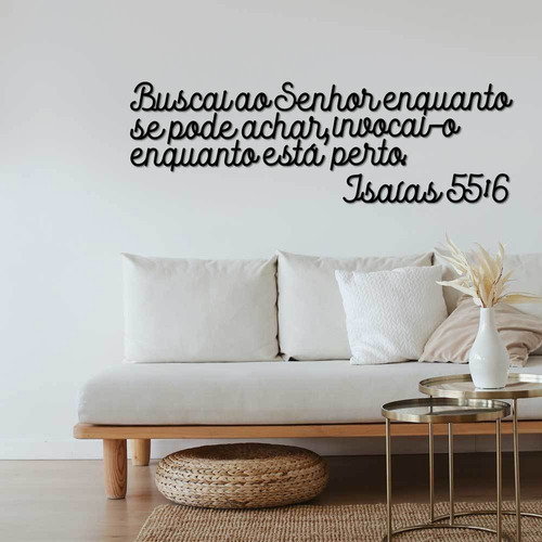 Isaías 55:6 Versículo de la Biblia en MDF hueco de 6 mm