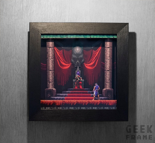 Castlevania - Psn - Cuadro Diorama 3d - Retro - Geek Frame